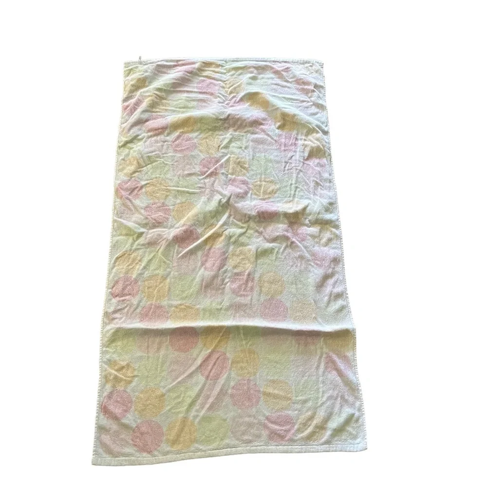 Vintage cotton, polkadot, beach towel